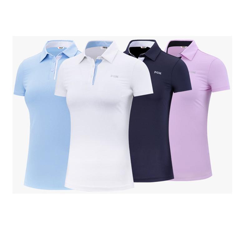 Women's Dry-Fit Golf Polo Shirts 2-Button Golf Polo's