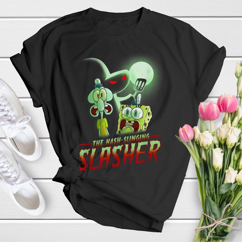 SpongeBob SquarePants The Hash Slinging Slasher Spooky T-Shirt