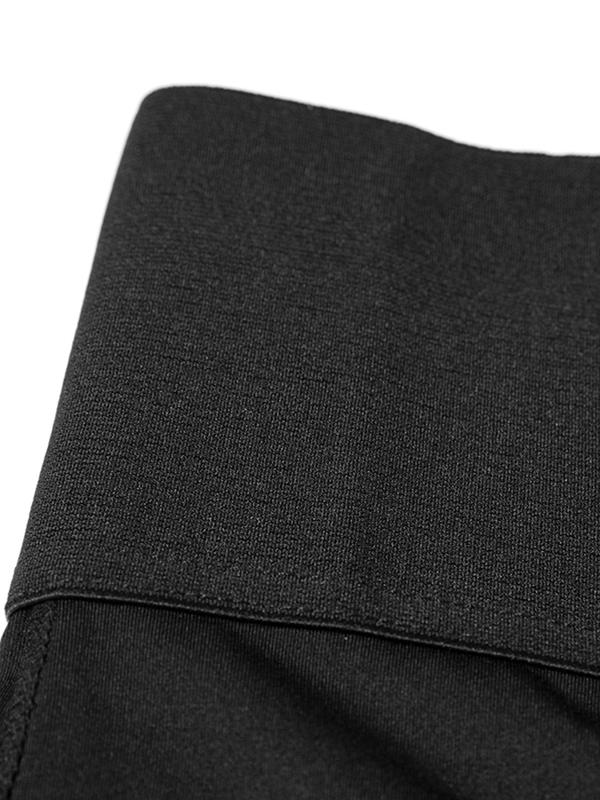 Women's Solid Zipper Contrast Lace Trim Shapewear Shorts, Casual Tummy Control High Waist Butt Lift Shapewear Shorts, Women's Shapewear