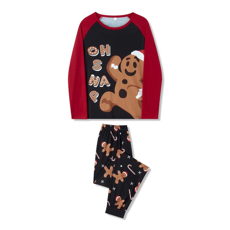 Gingerbread Man Print Christmas Pajamas for Family