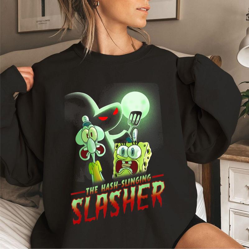 SpongeBob SquarePants The Hash Slinging Slasher Spooky T-Shirt