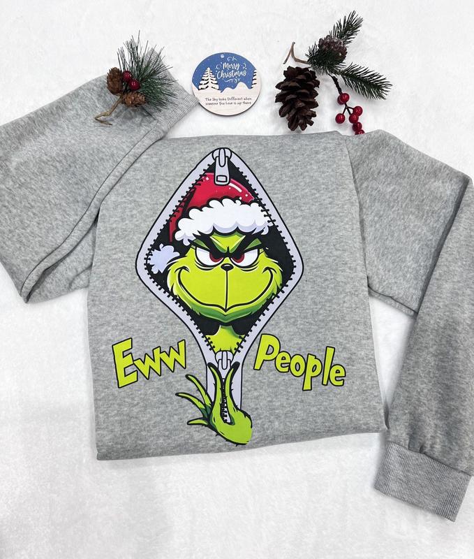 Eww People Grinchmas Christmas Sweatshirt Hoodie, Funny Christmas Tee, Family Movie Shirt, Best Christmas Gift Ideas