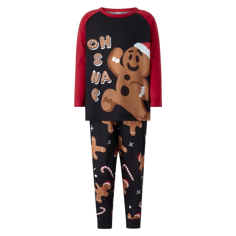 Gingerbread Man Print Christmas Pajamas for Family