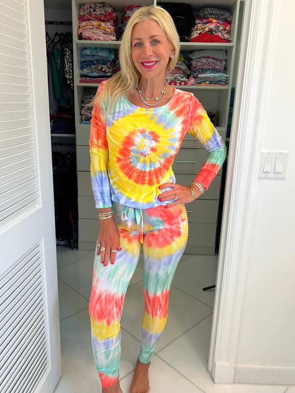 Sunrise Swirl Jogger Pajama Set