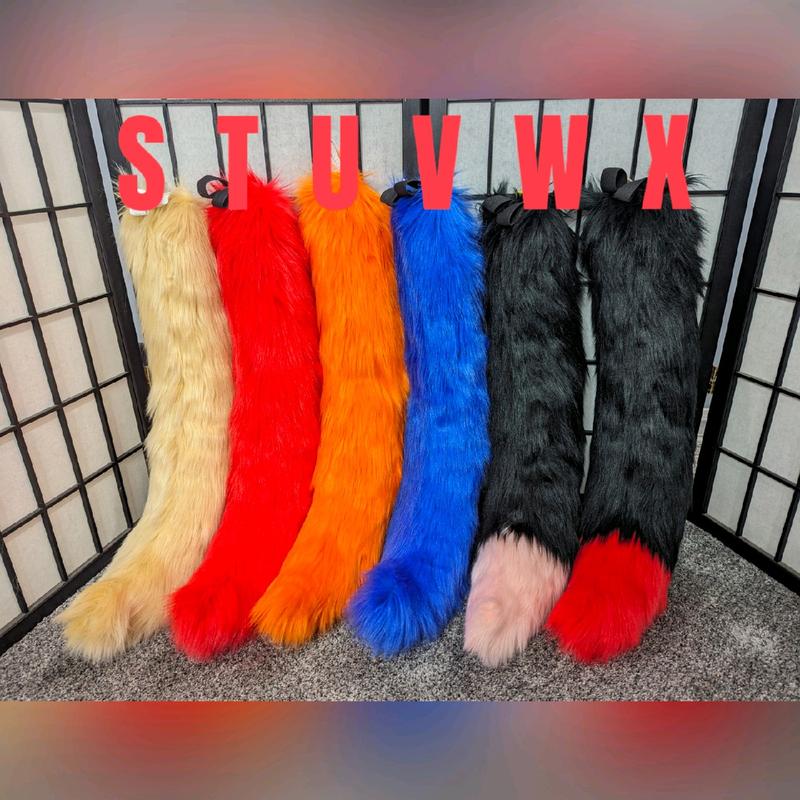 High Quality Faux Fur Tails for Cosplay - Pre-Made and Ready to Ship