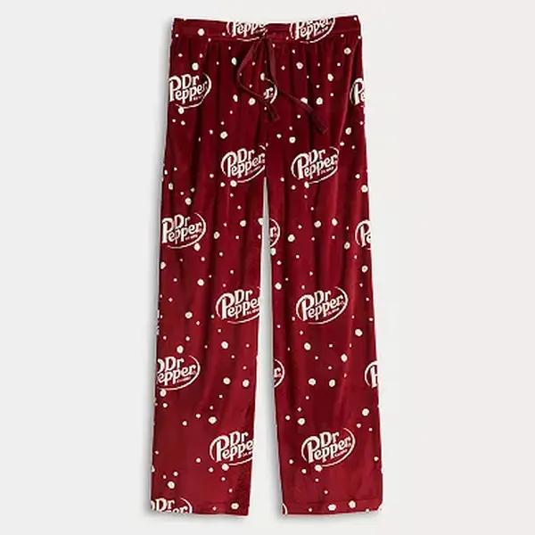 Dr. Pepper Pajama Pants Comfy Fun Sleepwear for Soft Drink Lovers Perfect Gift for Her