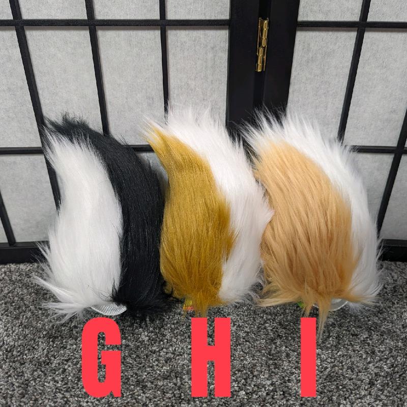 High Quality Faux Fur Tails for Cosplay - Pre-Made and Ready to Ship