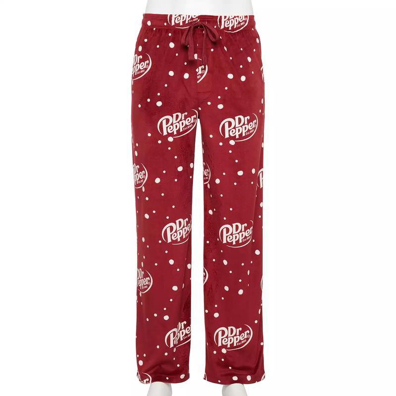 Dr. Pepper Pajama Pants Comfy Fun Sleepwear for Soft Drink Lovers Perfect Gift for Her