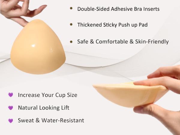 Double-Sided Sticky Bra Inserts Push up BreastEnhancers Pads Reusable Padded Ultra LiftInserts Adhesive Bra Pads Bikini WomenswearAccessories Strapless Underwear Lady WomenComfort Clothing Fitted v secret br a seamless nipcovers sticky boob Mini Rice