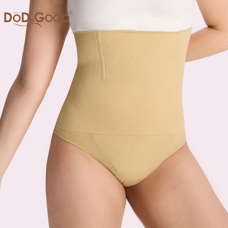 DODOGOGO Firm All-Day Lift Shapewear High-Waisted Tummy Control Thong Women's Compression Underwear Sexy Comfort with Minimalist Design  Perfect for Daily and Party Wear