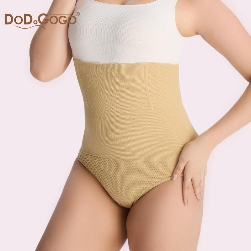 DODOGOGO Firm All-Day Lift Shapewear High-Waisted Tummy Control Thong Women's Compression Underwear Sexy Comfort with Minimalist Design  Perfect for Daily and Party Wear