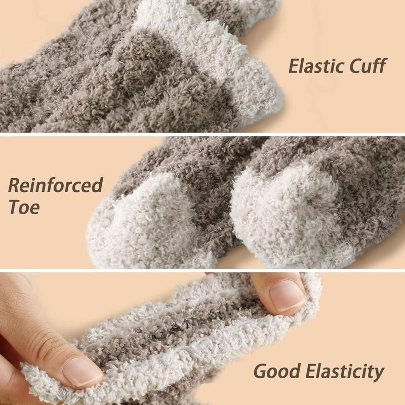 Fuzzy Socks for Women - 5 Pairs Fuzzy Socks Fluffy Socks Cozy Winter Socks for Women Soft Socks Warm Socks Slipper Socks