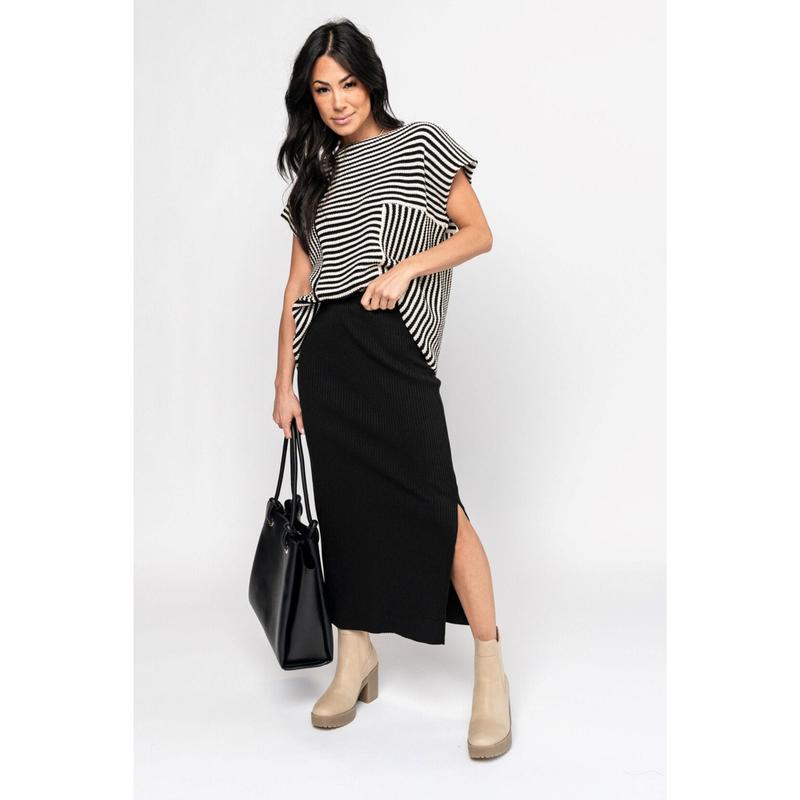 HOLLEY GIRL - Davis Skirt in Black