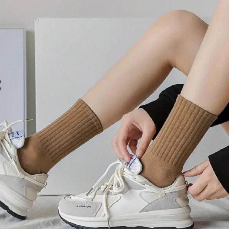 6pairs Set Sporty Trendy Long Tube Socks Crew Socks