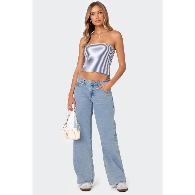 Raelynn Washed Low Rise Jeans