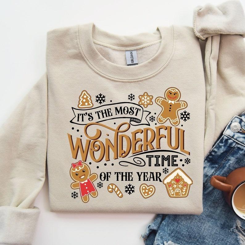 It's The Most Wonderful Time Of The Year Shirt, Christmas Cookie Shirts,Merry Christmas Sweatshirt,Family Christmas Sweater,Trendy Xmas Tee