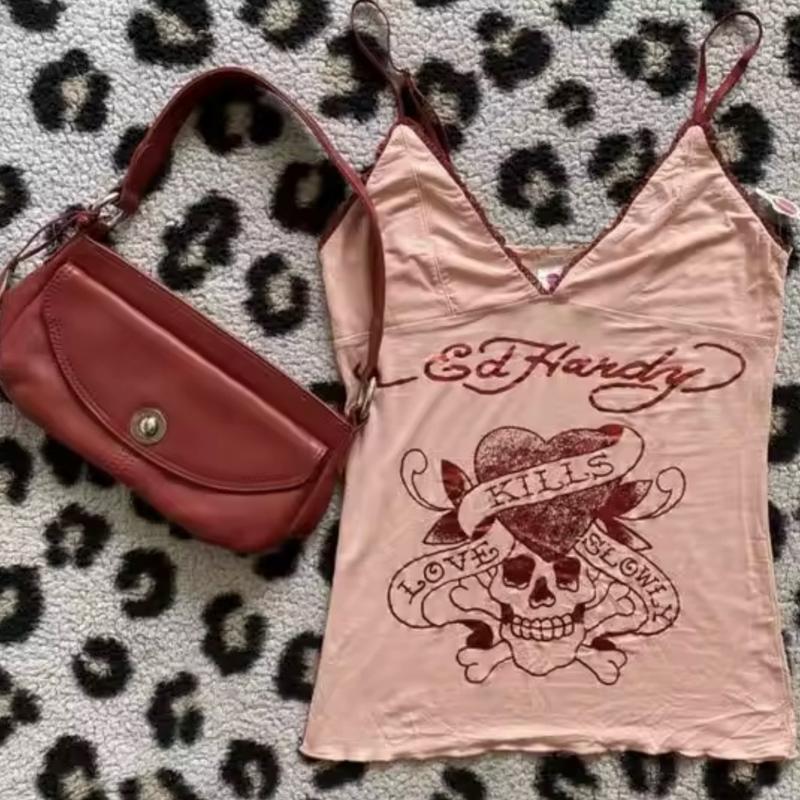 Ed Hardy Women's Tank - Womenswear- adjustable straps. One size fits all from S-L. Sleeveless