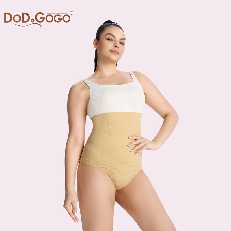 DODOGOGO Firm All-Day Lift Shapewear High-Waisted Tummy Control Thong Women's Compression Underwear Sexy Comfort with Minimalist Design  Perfect for Daily and Party Wear