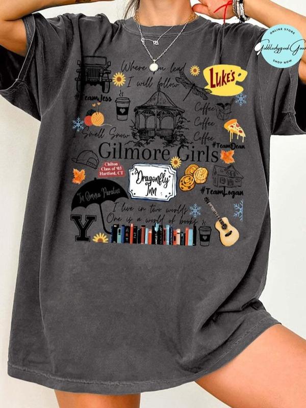 Gilmore Girls Fall Shirt, Annual Autumn Festival Tshirt, Vintage Spooky Season Vibes Tee, Lukes Diner Coffee Merch, shirt trend