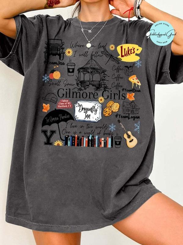 Gilmore Girls Fall Shirt, Annual Autumn Festival Tshirt, Vintage Spooky Season Vibes Tee, Lukes Diner Coffee Merch, shirt trend