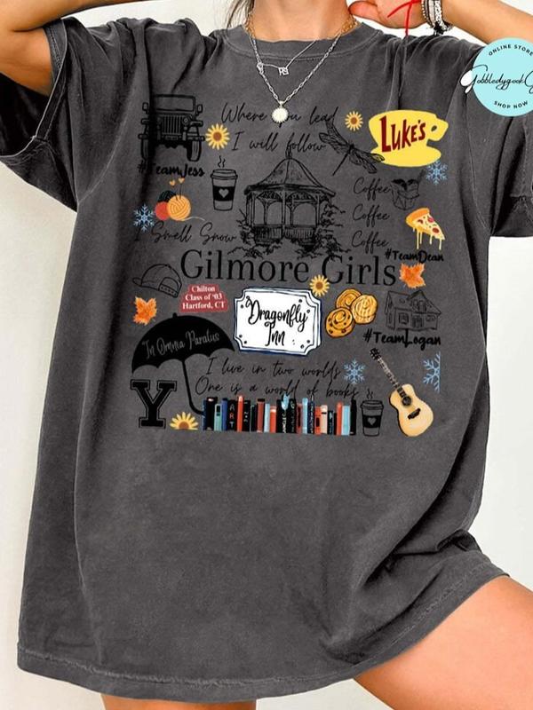 Gilmore Girls Fall Shirt, Annual Autumn Festival Tshirt, Vintage Spooky Season Vibes Tee, Lukes Diner Coffee Merch, shirt trend