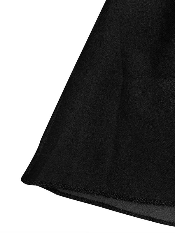 Women's 2 in 1 High Waist Sheer Skirt, Casual Solid Color High Rise Skirt for Summer, Ladies Bottoms for Daily Wear