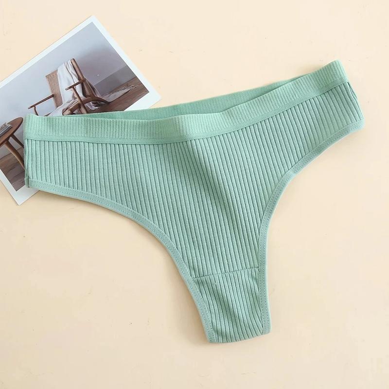 3Pcs Lot Women's Panties Cotton Underwear Low Waist Briefs Girls Seamless Solid Color Underpant Female Sexy Tanga Thong T Back