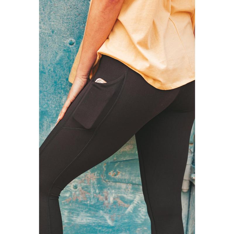 Feel So Good Leggings W  Pockets - ORIGINAL - Black Only - CURVY