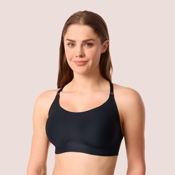 COMFELIE Seamless Bra Wireless with Support B-G Cups for Women, Lightly Lined Zero Gravity Sculpt Classic Everyday Bra GT007