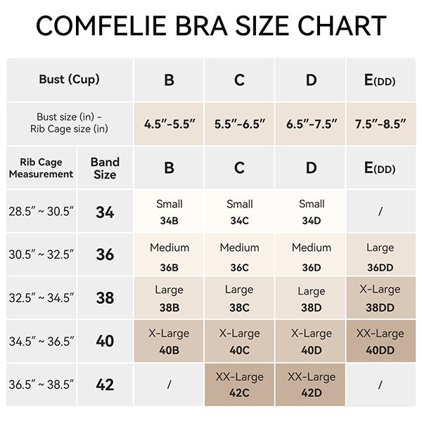 COMFELIE Seamless Bra Wireless with Support B-G Cups for Women, Lightly Lined Zero Gravity Sculpt Classic Everyday Bra GT007