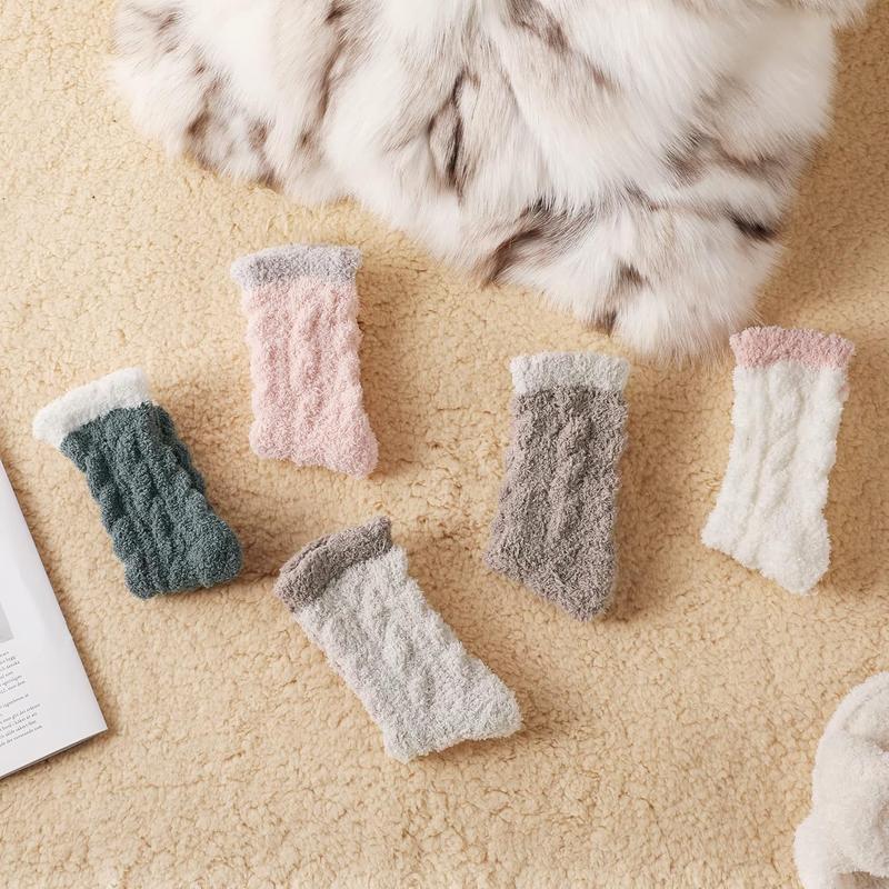 Fuzzy Socks for Women - 5 Pairs Fuzzy Socks Fluffy Socks Cozy Winter Socks for Women Soft Socks Warm Socks Slipper Socks