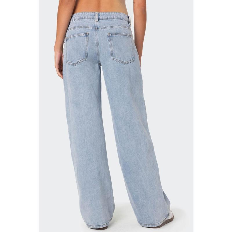 Raelynn Washed Low Rise Jeans