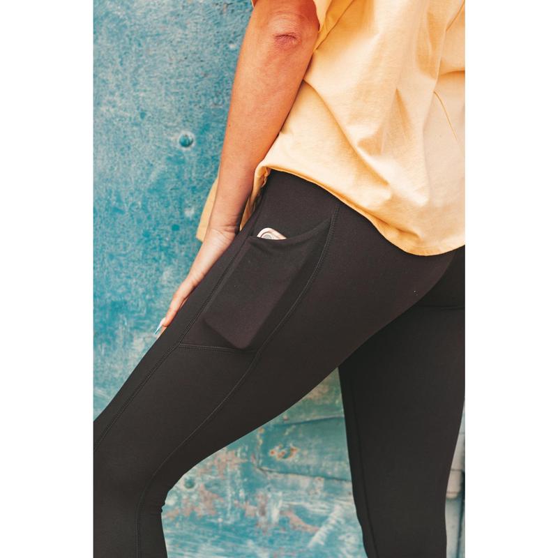 Feel So Good Leggings W  Pockets - ORIGINAL - Black Only - CURVY