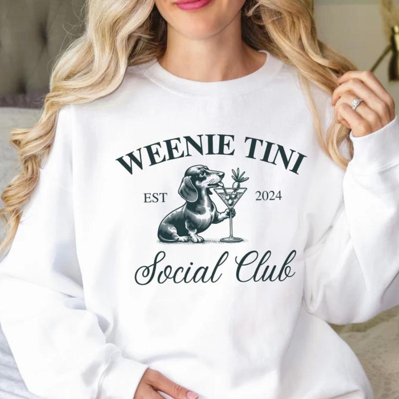 Dachshund Sweatshirt, Weiner Dog Gifts, Dirty Martini, Dachshund Sweater, Social Club, Dachshund Clothes, Dog Mom Gifts, Tini Time.