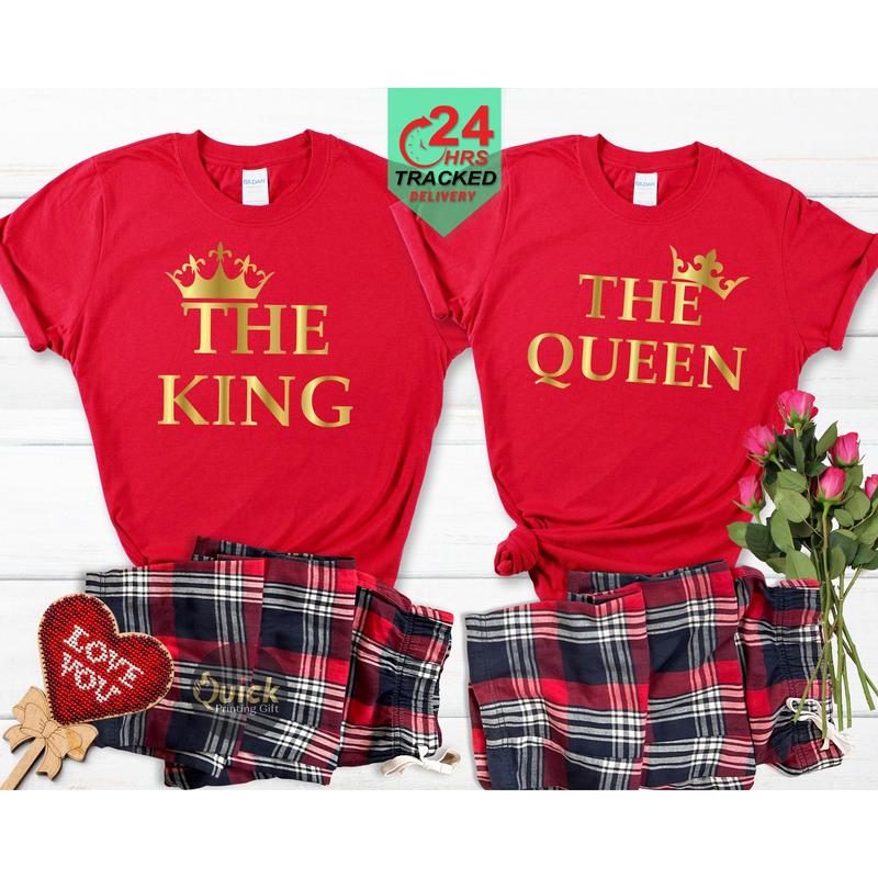 King and Queen Pyjamas | Couples Pyjamas | Matching Pyjamas | Loungewear, Christmas Pajama Set Comfortable cotton Sweathshirt And Hoodie For Mens And Ladies 4