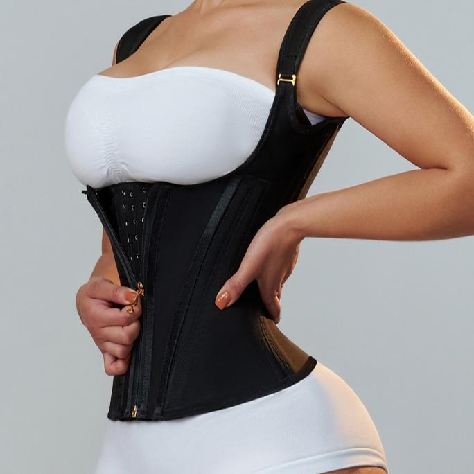 ChicCurve Extreme Latex Corset Waist Vest Adjustable Waist