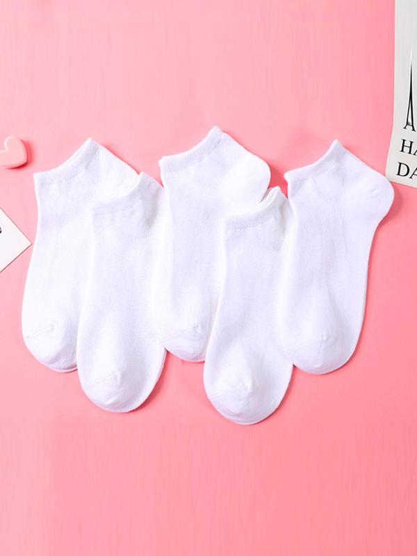 Unisex 20 Pairs Minimalist Solid Ankle Socks, Low Cut Comfy Breathable Socks for Women, Multipack Simple Basic Socks for Daily Wear, Women's Socks & Hosiery