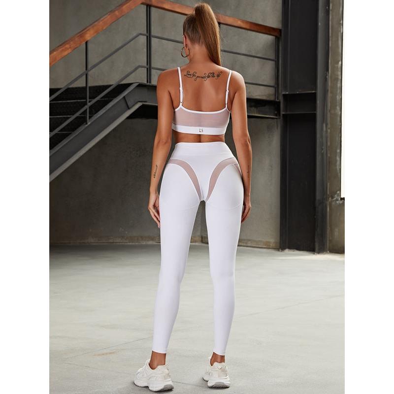 ZASUWA Female Super Sexy Unique Mesh Hip-lift Leggings