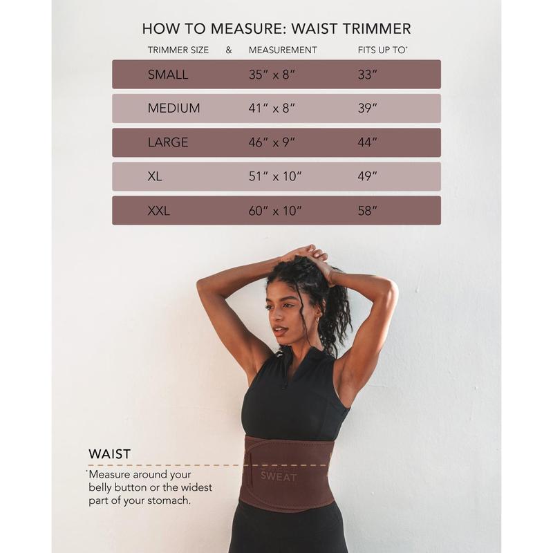 Sweet Sweat Toned Ab Trainer for Women and Men | Premium Waist Trainer Belt to 'Tone' your Stomach Area (Terra, Small)