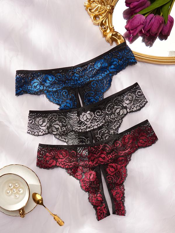 Women's Lace Panty, Soft Comfy Breathable Knicker for Daily Wear, Underwear for All Seasons