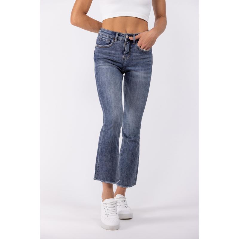 Lovervet Take Me Higher High-Rise Kick Flare Tummy Control Denim