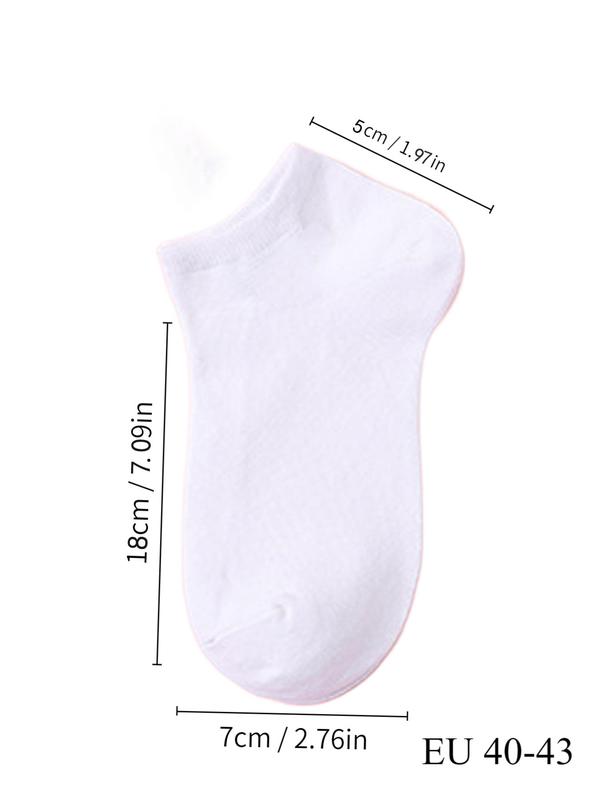 Unisex 20 Pairs Minimalist Solid Ankle Socks, Low Cut Comfy Breathable Socks for Women, Multipack Simple Basic Socks for Daily Wear, Women's Socks & Hosiery