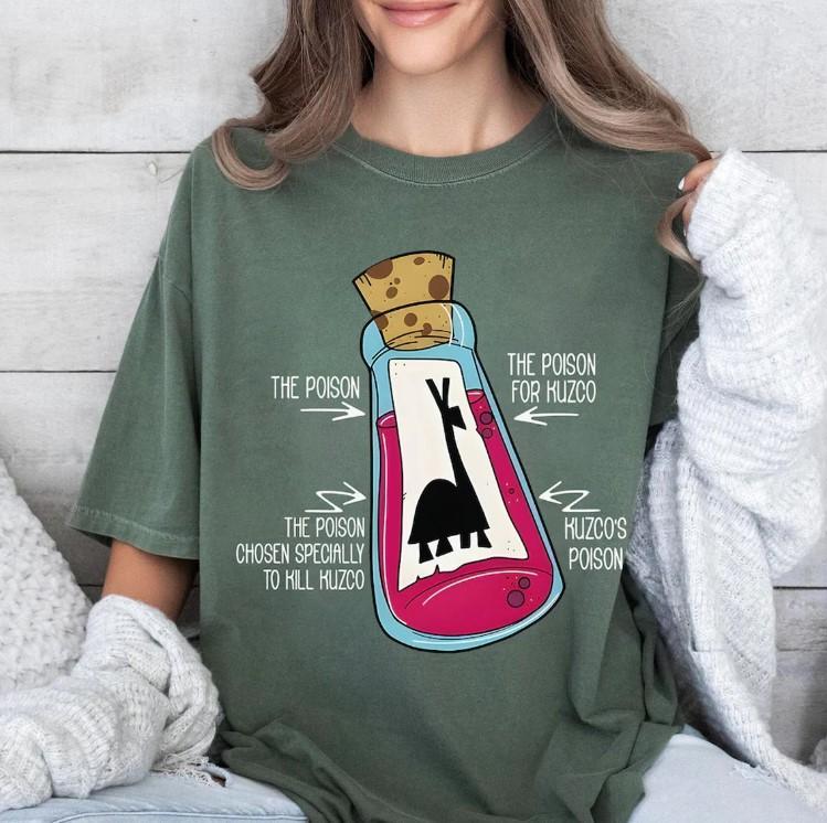 Poison For Kuzco Shirt, Yzma's Extract of Llama Shirt, Emperor's New Groove Shirt, Villains Shirt | WDW Matching Family Shirt, Vacation Shirt, Trip Shirt, Magic Kingdom shirt, Birthday Shirt Sweatshirt, Hoodie, Comfort Colors