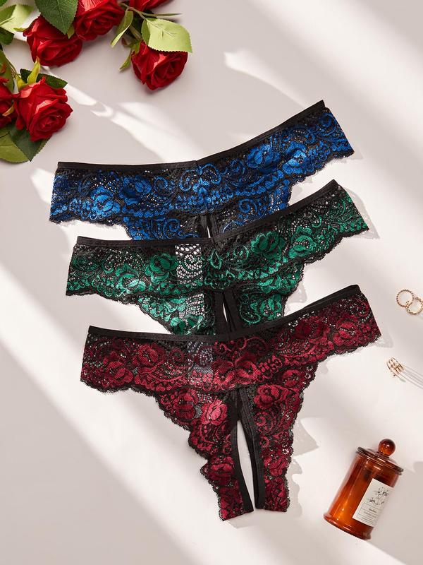 Women's Lace Panty, Soft Comfy Breathable Knicker for Daily Wear, Underwear for All Seasons