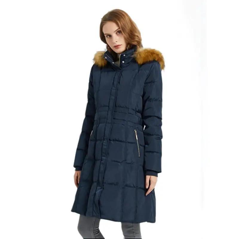 Orolay Women's Puffer Down Coat, Stylish Winter Jacket for Outdoor Activities, Ultimate Warmth, Waterproof, and Windproof Womenswear