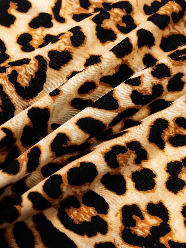 Women's Leopard Print Sexy Thong, Soft Comfy Breathable Seamless Panty for Daily Wear, Ladies Underwear for All Seasons