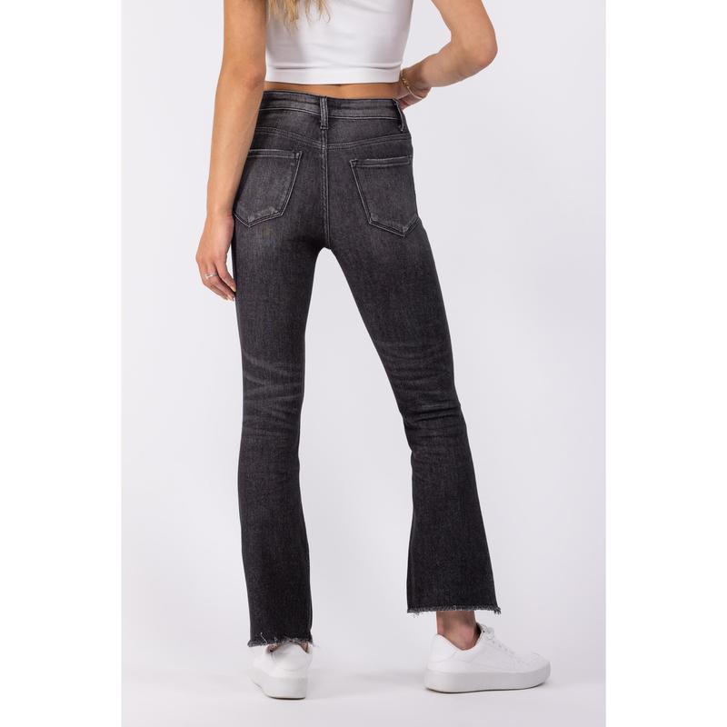 Lovervet Take Me Higher High-Rise Kick Flare Tummy Control Denim