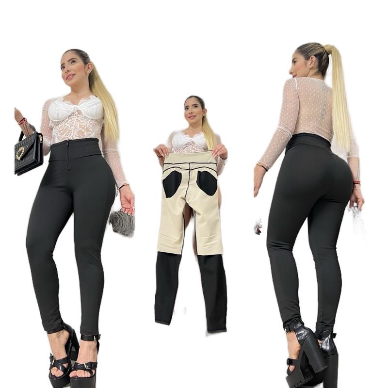 Colombian  Leggings con faja interna 100 colombianos tallas S-M-L-XL - Bottom, Womenswear high waist Lady