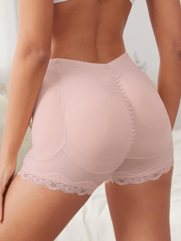 Women's Lace Trim Shapewear Bottom, Scrunch Butt Shapewear Shorts, Elastic Waist Butt Lifter Panties, Tummy Control Panties Underwear, Summer Wear 2024, Women's Lingerie & Underwear