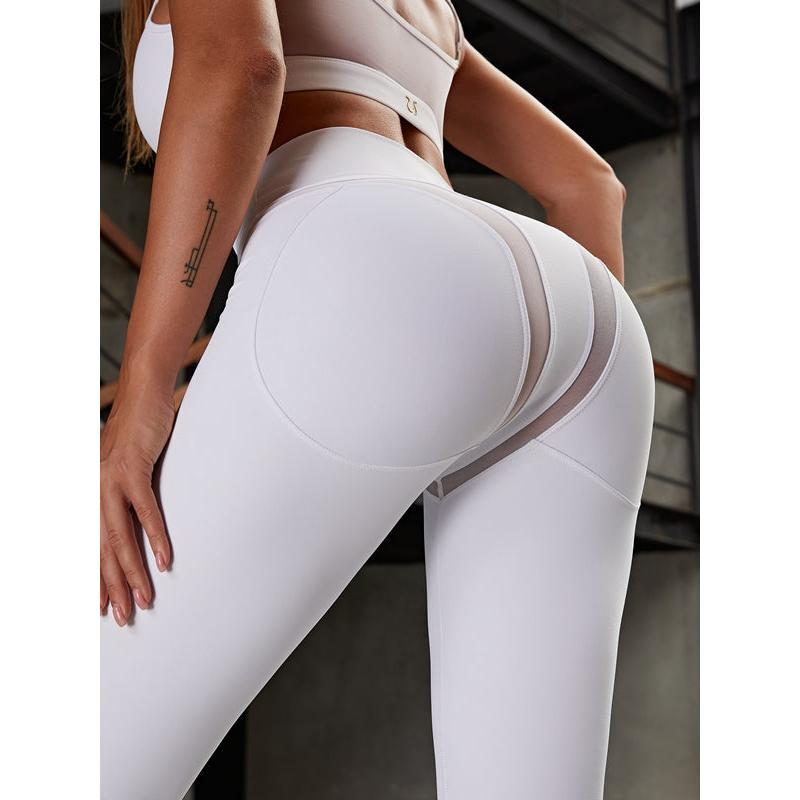 ZASUWA Female Super Sexy Unique Mesh Hip-lift Leggings